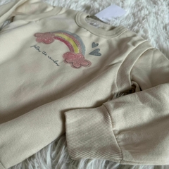 Calça legging e casaco de moletom arco-íris - Elian - comprar online