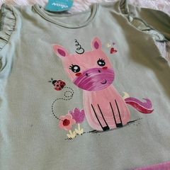 Conjunto blusa manga longa e calça tecido - Elian - comprar online