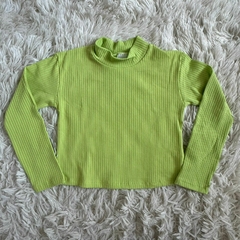 Blusa canelada de manga longa - Elian