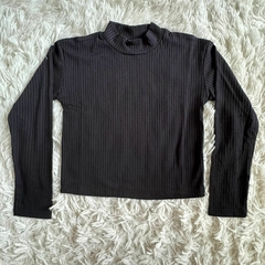Blusa canelada de manga longa - Elian - Zig Zag Kids