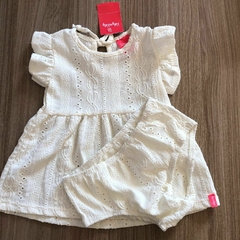 Conjunto de vestido com calcinha em Laise - Kely Kety - Zig Zag Kids