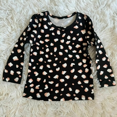 Blusa manga longa com estampa rotativa