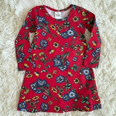 Vestido manga longa com estampa floral - comprar online