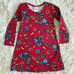Imagem do Vestido manga longa com estampa floral