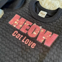 Vestido manga longa em moletom flanelado - loja online