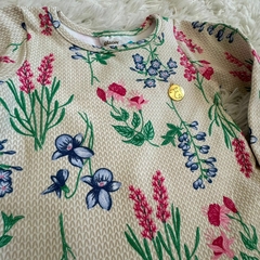 Vestido manga longa flanelado