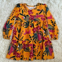 Vestido manga longa em meia malha