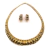 Conjunto Colar e Brinco Gomos