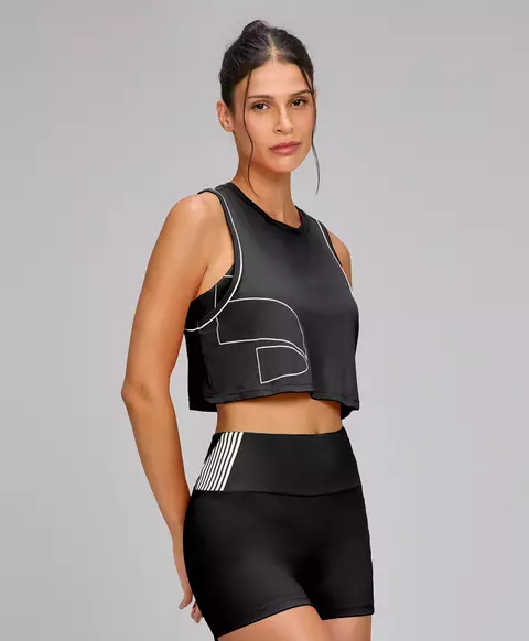 Regata Cropped Simbolo AG - Preto - comprar online
