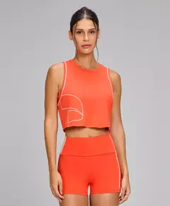 Regata Cropped Simbolo AG - Vermelho - comprar online