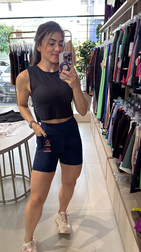 Short com bolso - Marinho - comprar online