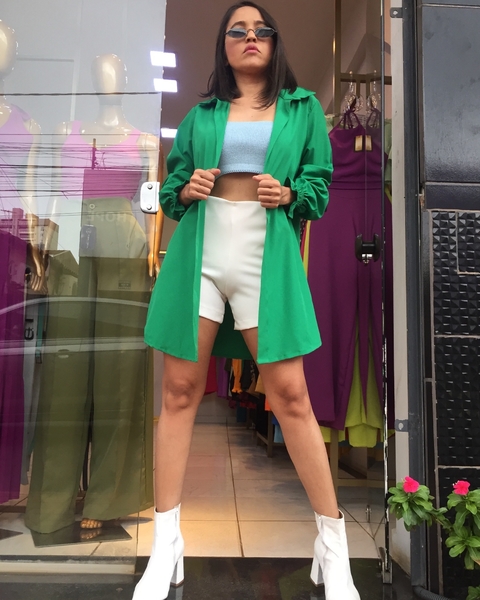 Chamise Crepe de Seda Verde