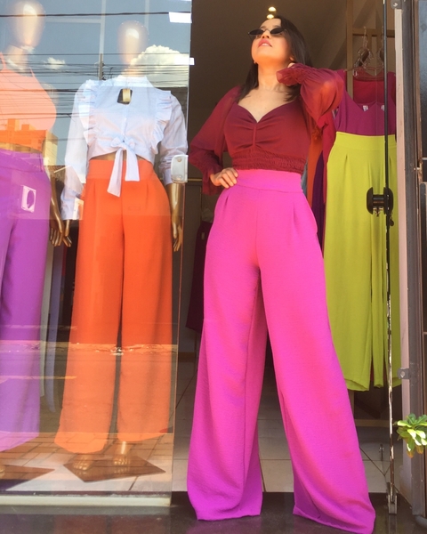 Cropped Tule Marsala