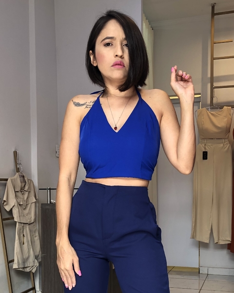 Cropped Frente Única Decote V