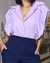 Camisa Babados Lilás na internet