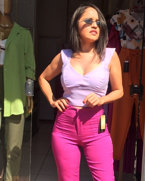 Cropped Alfaiataria Lavanda