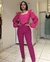 Conjunto Calça Skinny e Cropped Pink na internet