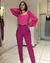 Calça Alfaiataria Skinny Pink - comprar online