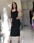 Imagem do Vestido Preto Midi Fenda e Decote