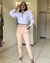 Calça Alfaiataria Skinny Nude - comprar online