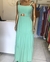 Vestido Longo Violeta Verde Água na internet