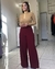 Imagem do Conjunto Calça Pantalona Marsala e Blusa Manga Longa Camel