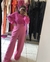 Calça Pantalona Elegance Linho Rosa na internet