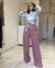 Calça Pantalona Faixa Rose na internet