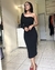 Vestido Midi Preto Nula Manga - loja online