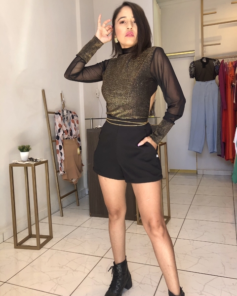 Cropped Lurex Ousadia