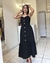 Vestido Midi Botões Preto - Pérola Deusa: Loja de Roupas - Roupas, Look Trabalho, Moda Online