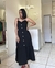 Vestido Midi Botões Preto - comprar online