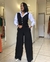 Imagem do Calça Pantalona Alfaiataria Cinto Preta