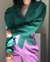 Camisa Cropped Eloize Verde Bandeira na internet