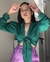 Camisa Cropped Eloize Verde Bandeira - loja online