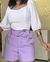Short Clochard Alfaiataria Lavanda - Pérola Deusa: Loja de Roupas - Roupas, Look Trabalho, Moda Online