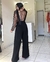 Jardineira Glamour Linho Preta na internet