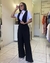 Jardineira Glamour Linho Preta - comprar online