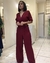 Conjunto Pantalona e Cropped Marsala - loja online