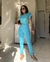 Imagem do Conjunto Azul calça alfaiataria e camiseta