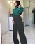 Calça Verde Militar no Crepe - comprar online