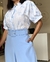 Camisa Manga Curta Azul Claro - Pérola Deusa: Loja de Roupas - Roupas, Look Trabalho, Moda Online