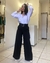 Calça Pantalona Alfaiataria Cinto Preta na internet