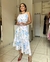 Vestido Midi Assimétrico Estampado - loja online
