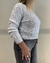 SWEATER FOIL METALIZADO PLATA en internet
