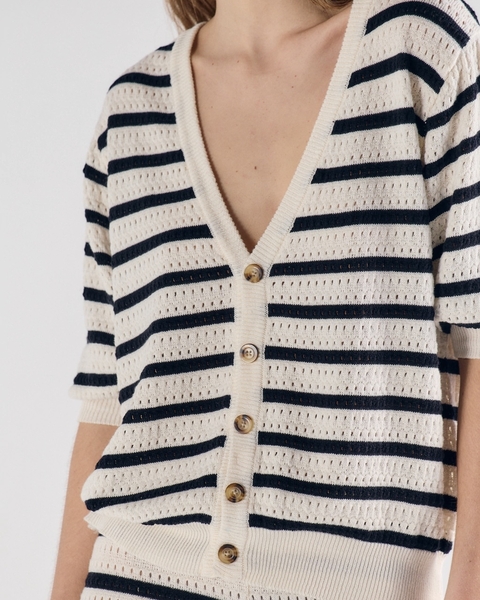 CARDIGAN RAYADO BEACH