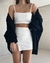 Cropped poliamida decote reto - loja online