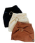 Short saia neoprene detalhe dourado