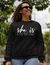 Sudadera para mujer She is Full of Fire - Kreaptika 