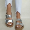 Sandalias birk plata